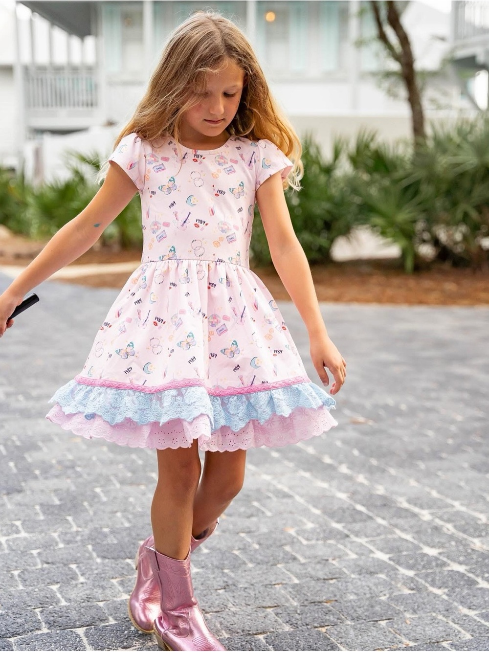 Love and Grow Taylor Swift Twirl 1989 Era Pastel Dress 10